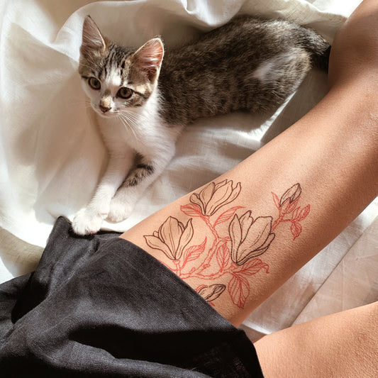 Temporary tattoo "Wild Magnolia"