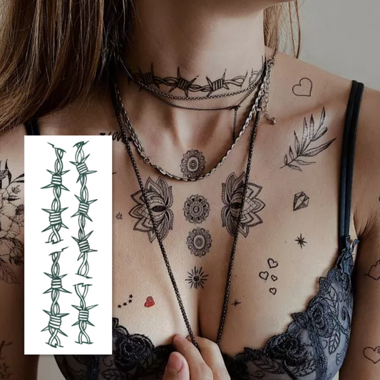 Temporary tattoo "Barbed wire"